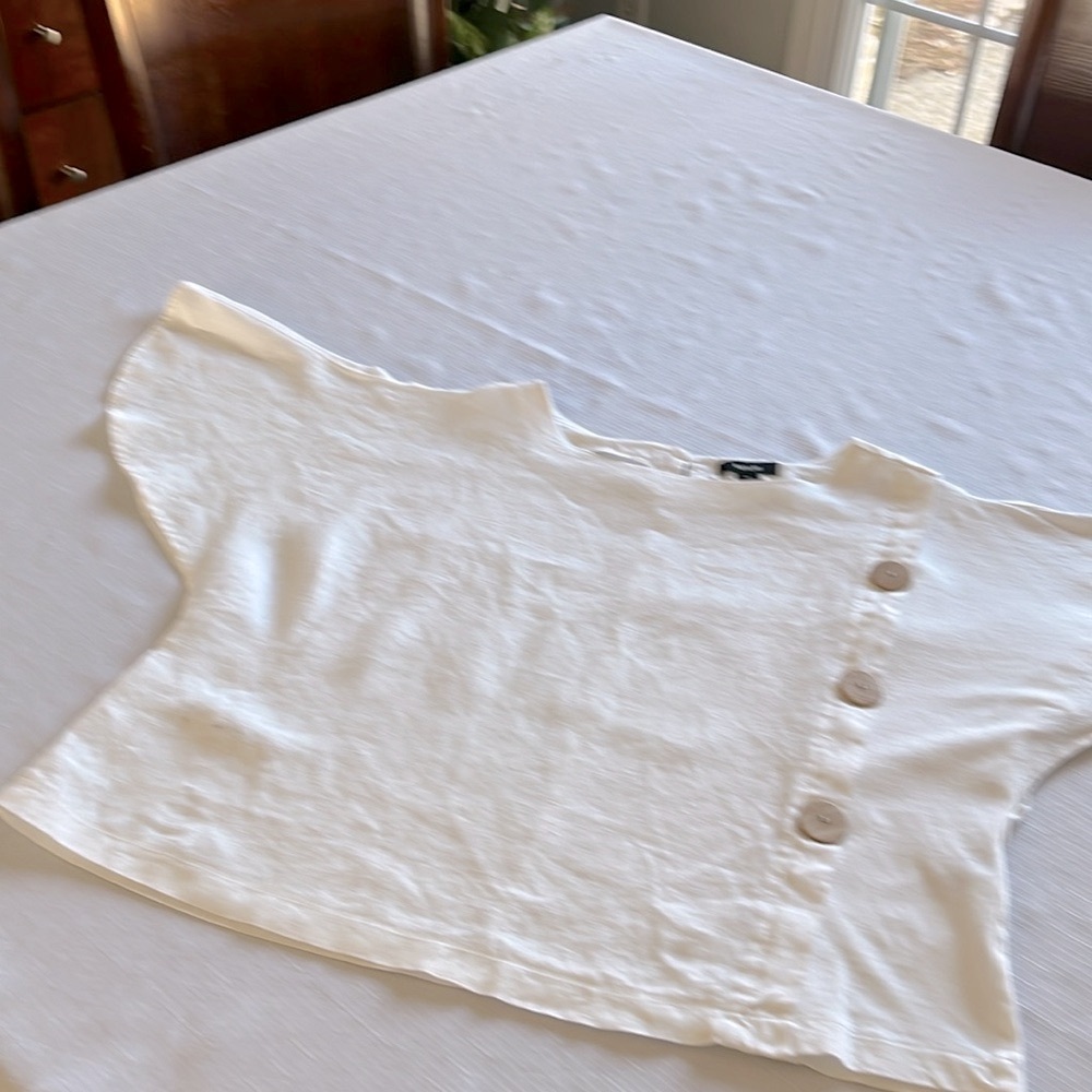 KENSIE LINEN/COTTON TOP - Picture 8 of 12